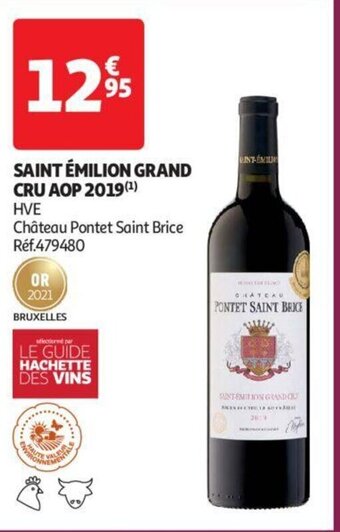 Auchan SAINT ÉMILION GRAND CRU AOP 2019(¹) offre