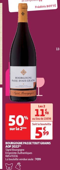 Auchan BOURGOGNE PASSE TOUT GRAINS offre