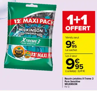Carrefour Market Rasoirs Jetables X-Treme 3 offre