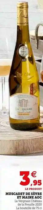 MUSCADET DE SÈVRE ET MAINE AOC