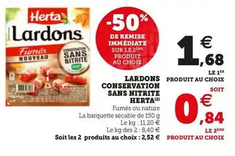 LARDONS CONSERVATION SANS NITRITE