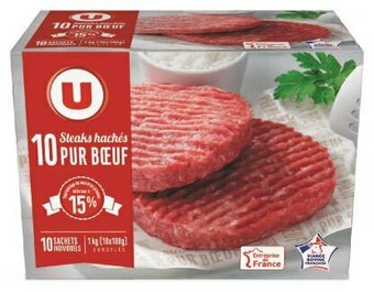 U Express STEAKS HACHES PUR BOEUF SURGELES offre