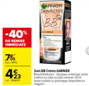 Carrefour Market Soin BB Crème Garnier offre
