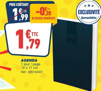 Bureau Vallée Agenda offre