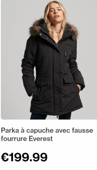 Parka Ă capuche avec fausse fourrure everest