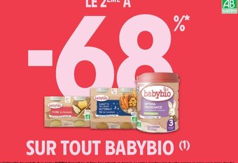 Intermarché Hyper SUR TOUT BABYBIO (¹) offre