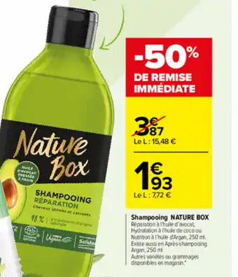 Carrefour Market Shampooing Nature Box offre