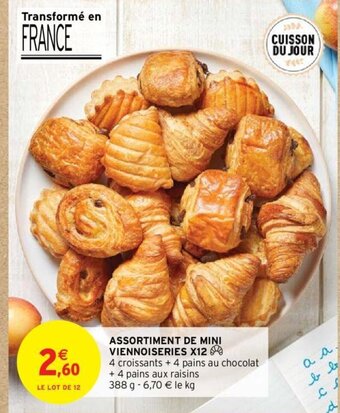 Intermarché Hyper ASSORTIMENT DE MINI VIENNOISERIES X12 offre