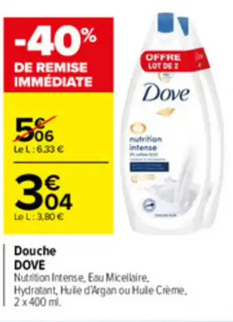 Carrefour Market Douche Dove offre