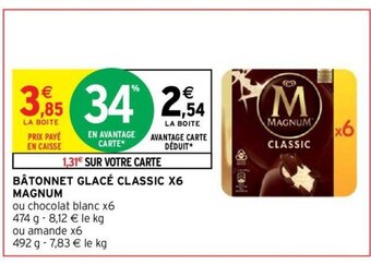 BÂTONNET GLACÉ CLASSIC X6 MAGNUM