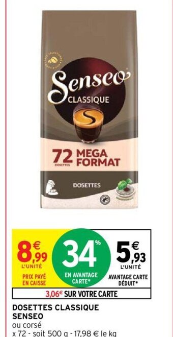 Intermarché Hyper DOSETTES CLASSIQUE offre