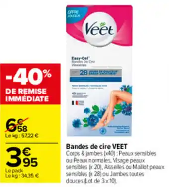 Bandes De Cire Veet