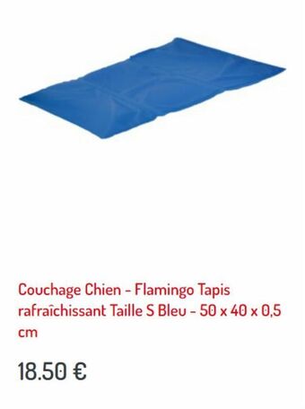Couchage chien - flamingo tapis rafraichissant taille s bleu - 50 x 40 x 0.5 cm