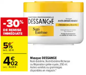 Carrefour Market Masque Dessange offre