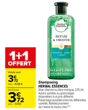 Carrefour Market Shampooing Herbal Essences offre