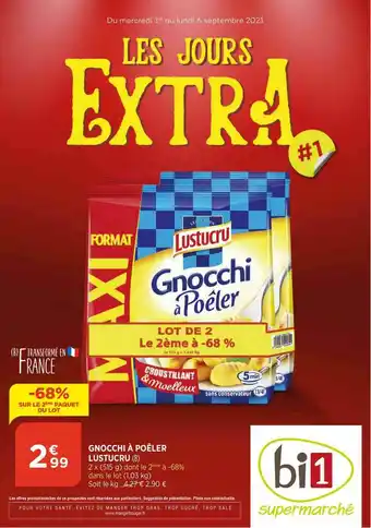 Bi1 Gnocchi à Poêler Lustucru offre