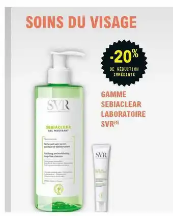 E.Leclerc Parapharmacie Gamme Sebiaclear Laboratoire Svr offre