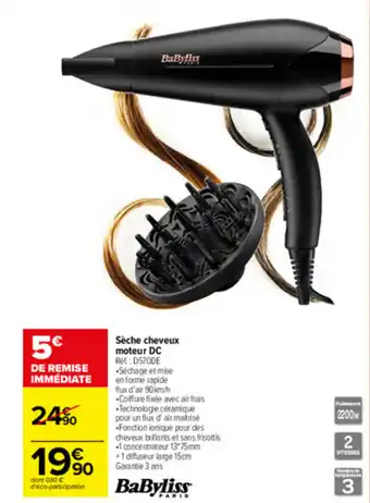Carrefour Market Sèche Cheveux Moteur DC offre