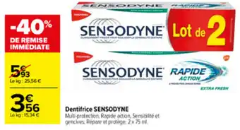 Dentifrice Sensodyne