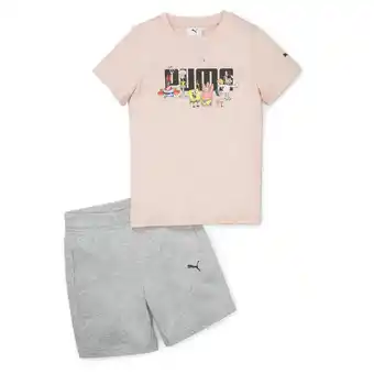Decathlon Ensemble t-shirt et short puma x bob l’éponge enfant puma offre