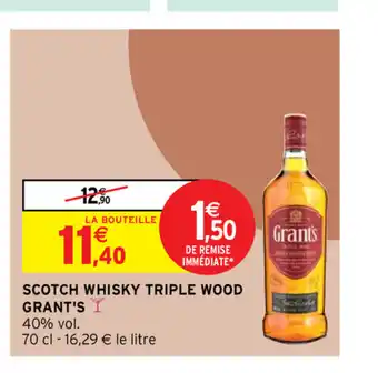 Scotch Whisky Triple Wood Grants