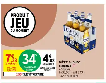 Intermarché Biere Blonde Corona offre