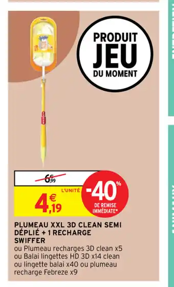Intermarché Plumeau XxL 3d Clean Semi offre