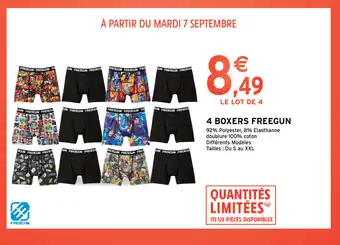 Intermarché 4 Boxers Freegun offre