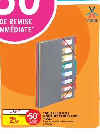 Intermarché Trieur A Soufflets 8 Positios Rainbow Touch Viquel offre