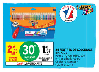 24 Feutres De Coloriage Bic Kids