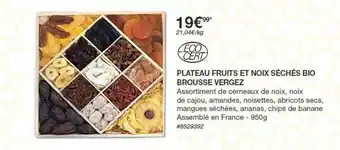 Plateau Fruits Et Noix Séchés Bio Brousse Vergez