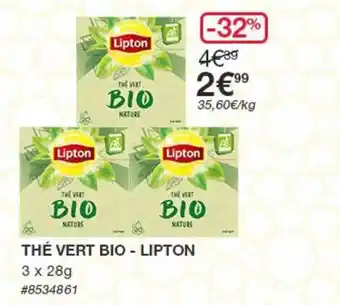 Costco Thé Vert Bio Lipton offre