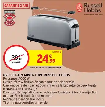 Intermarché Grille Pain Adventure Russell Hobbs offre