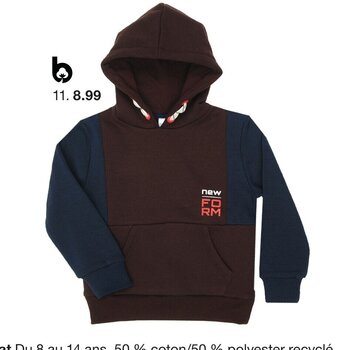 Zeeman Sweat a capuche offre