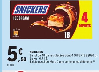 E.Leclerc SNICKERS offre