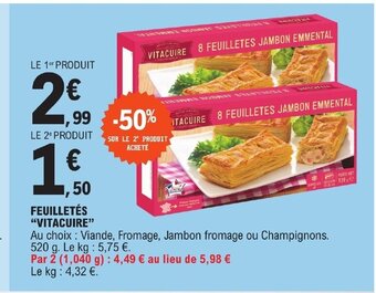E.Leclerc FEUILLETÉS "VITACUIRE" offre