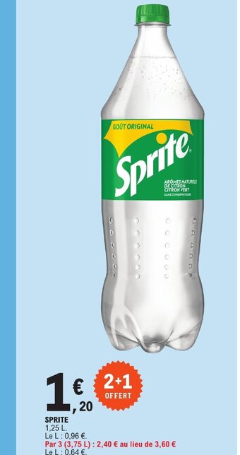 E.Leclerc Sprite offre