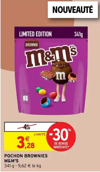 Intermarché Pochon Brownies M&M's offre