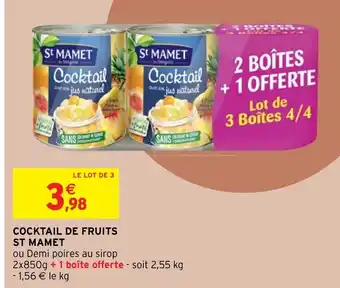 Intermarché Cocktail de Fruits St Mamet offre