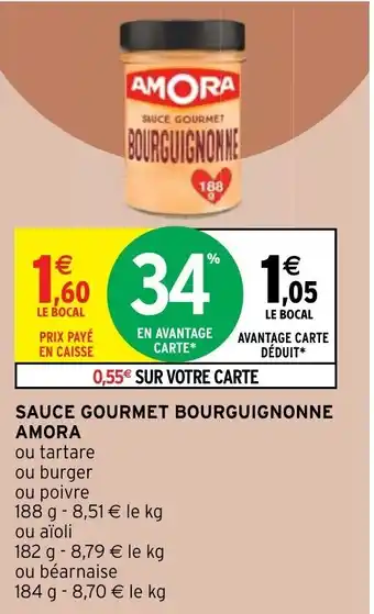 Sauce Gourmet Bourguignonne Amora