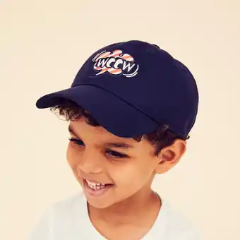 Decathlon Casquette enfant - 500 bleu marine avec motifs offre