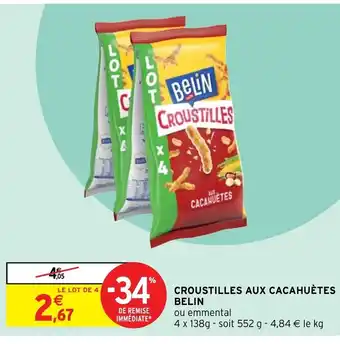 Intermarché Croustilles aux cacahuètes Belin offre