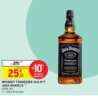 Intermarché Whiskey Tennessee Old offre