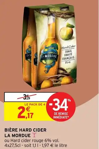Intermarché Bière Hard Cider La Mordue La Mordue offre