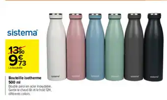 Carrefour Market Bouteille isotherme 500ml offre