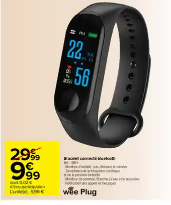 Carrefour Market Bracelet connecté bluetooth offre