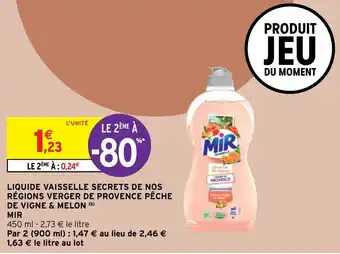 Intermarché Liquide Vaisselle Secrets De Nos Régions Verger De Provence Pêche offre
