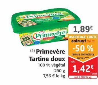 (¹) Primevère Tartine doux