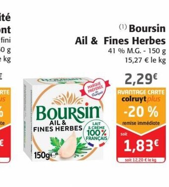 Boursin ail fines herbes