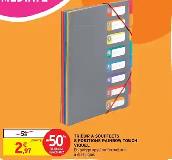 Intermarché Trieur A Soufflets 8 Positions Rainbow Touch offre